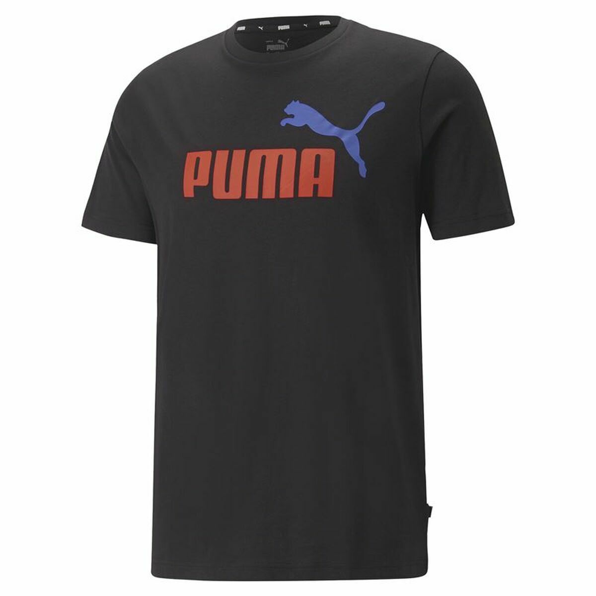 Men’s Short Sleeve T-Shirt Puma Essentials + 2 Col Logo Black XL