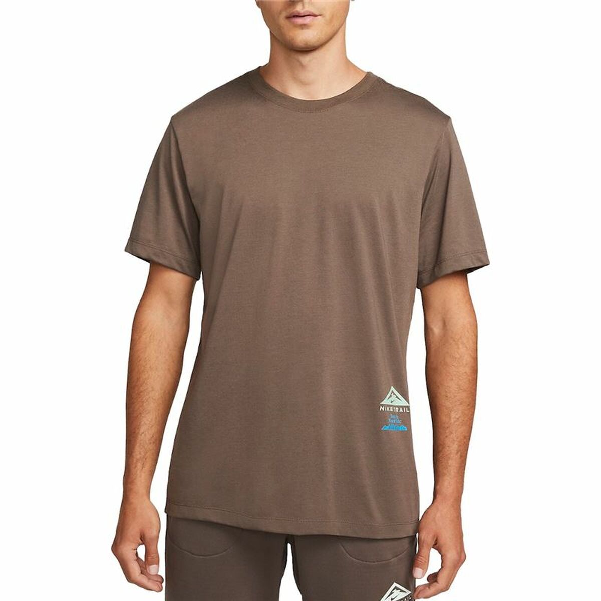 Men’s Short Sleeve T-Shirt Nike Dri-FIT Brown M