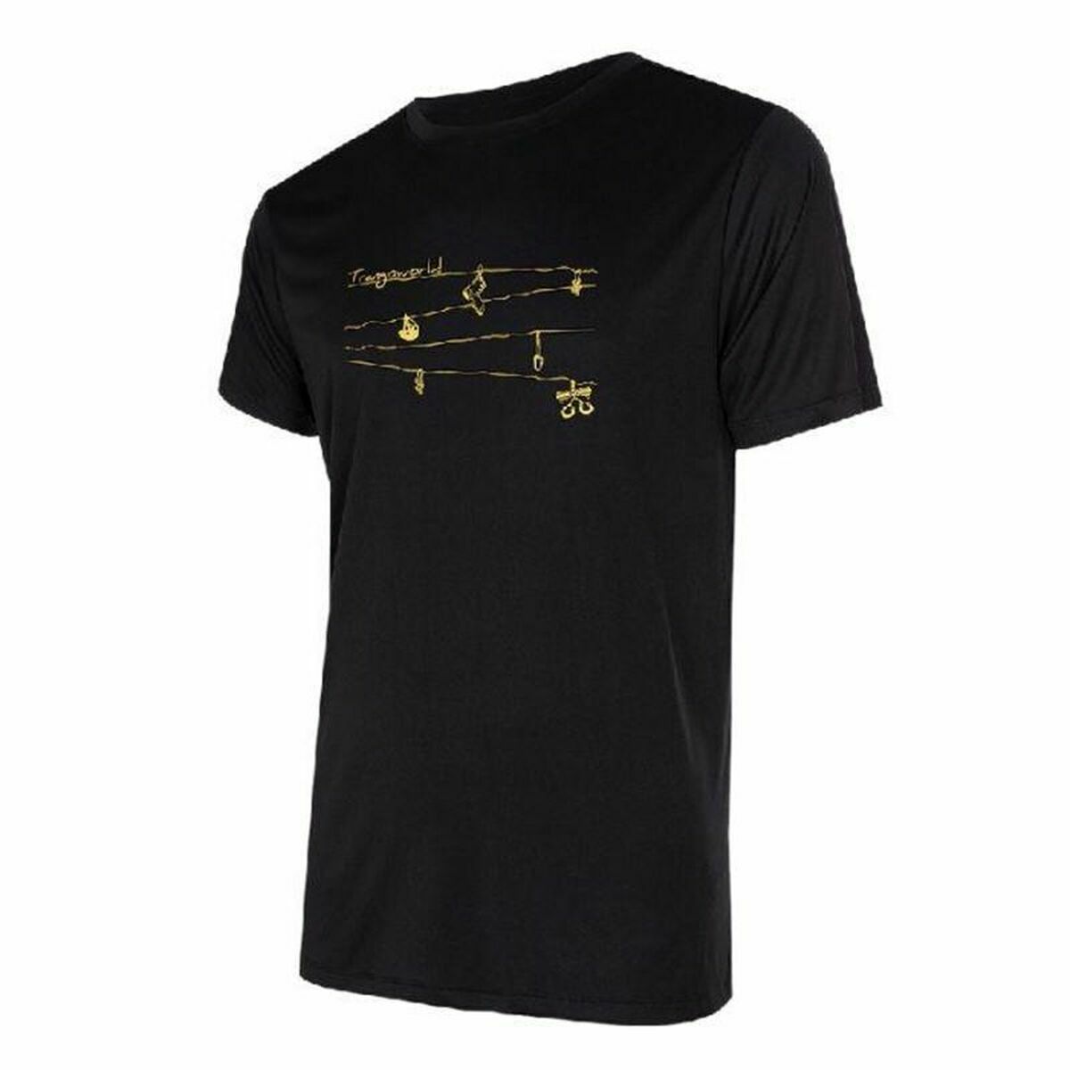Men’s Short Sleeve T-Shirt Trangoworld Loiba Black S