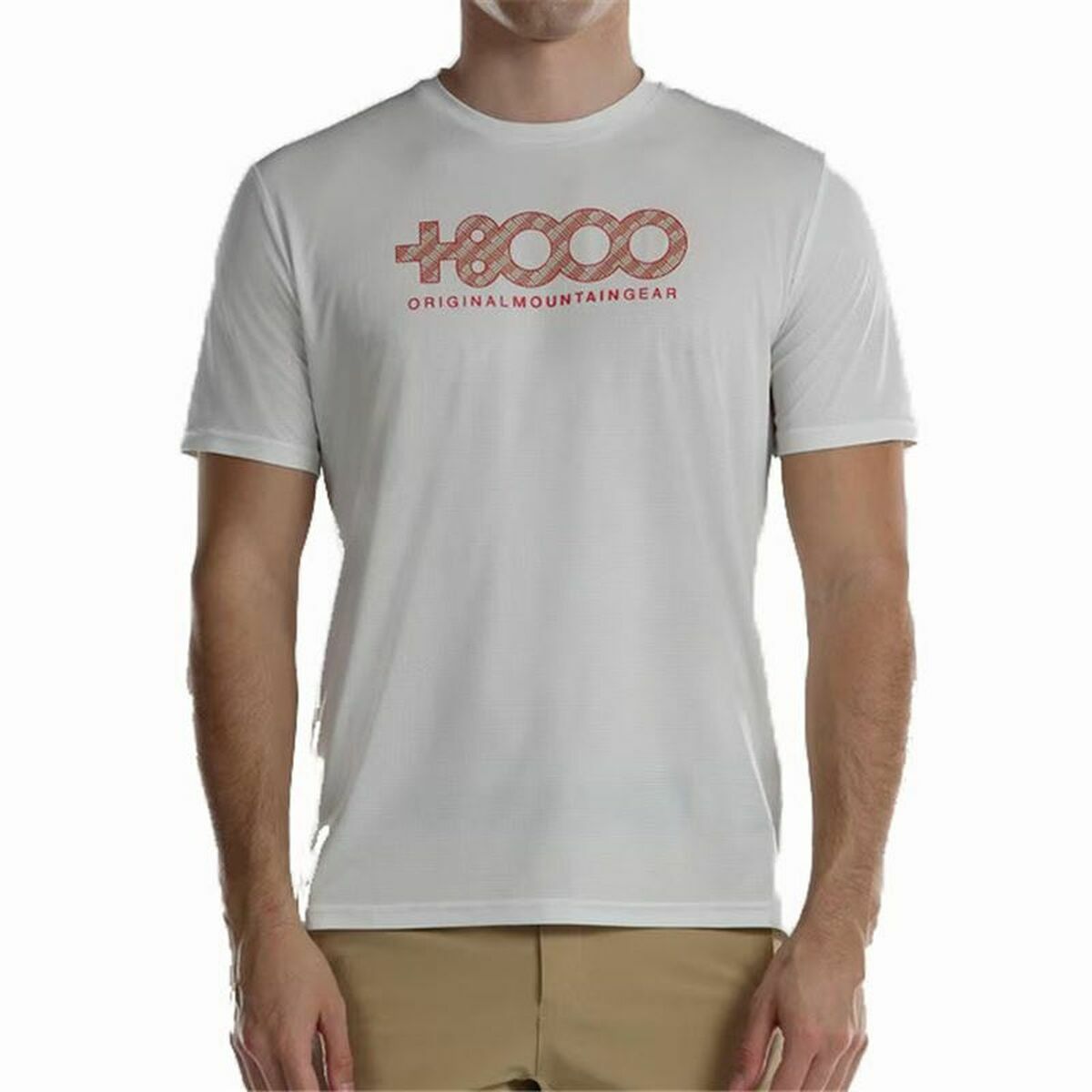 Men’s Short Sleeve T-Shirt +8000 Usame White L