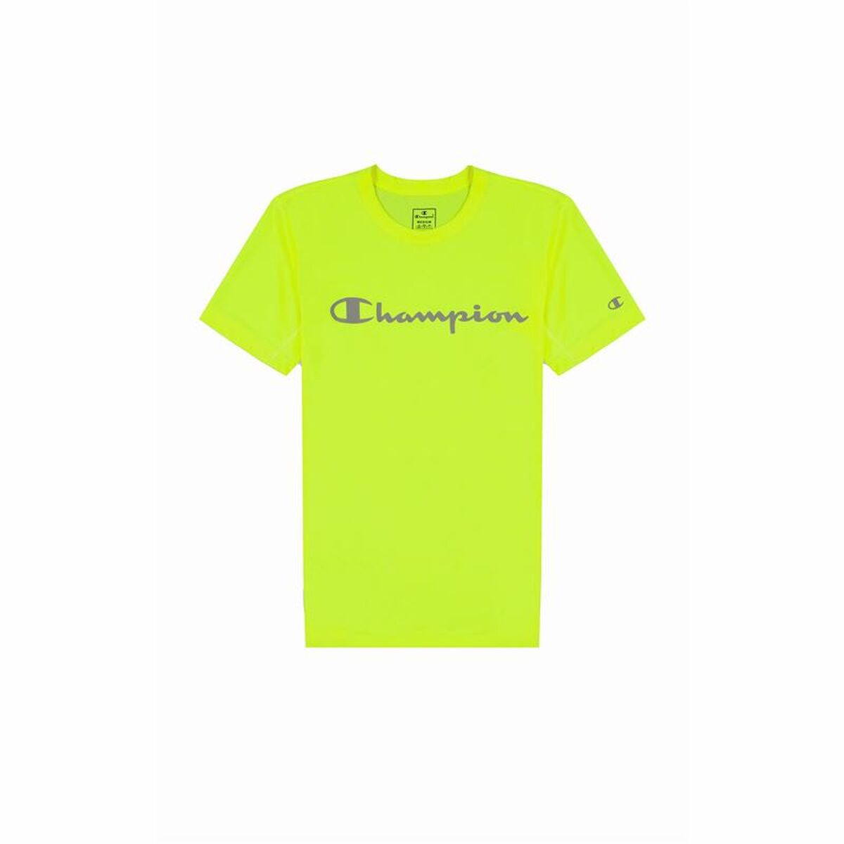 Men’s Short Sleeve T-Shirt Champion Crewneck Lime green S