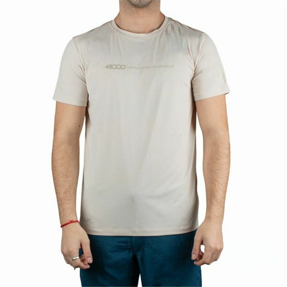 Men’s Short Sleeve T-Shirt +8000 Uvero Beige XL
