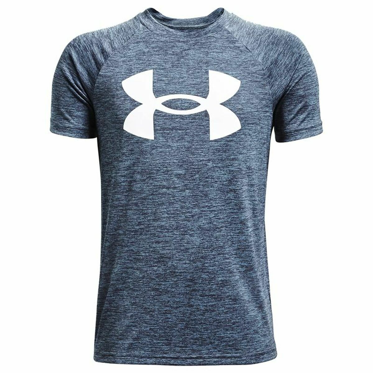 Children’s Short Sleeve T-Shirt Under Armour Tech Twist SS Blue Indigo 7 Years