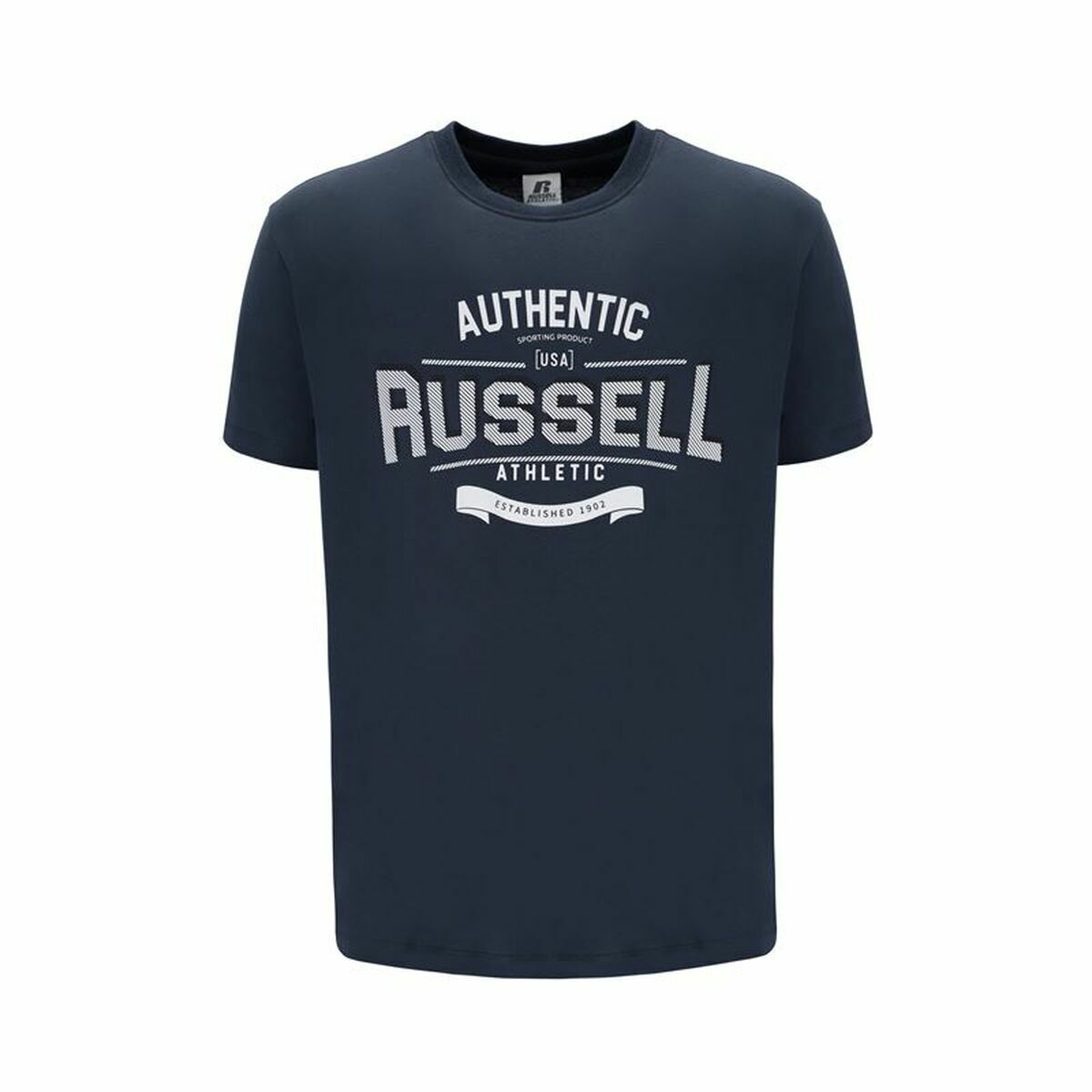 Men’s Short Sleeve T-Shirt Russell Athletic Ara Dark blue S