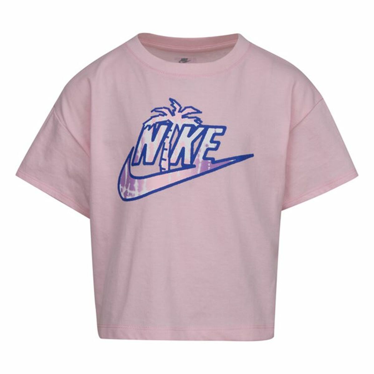 Child's Short Sleeve T-Shirt Nike Knit  Pink 5-6 Years