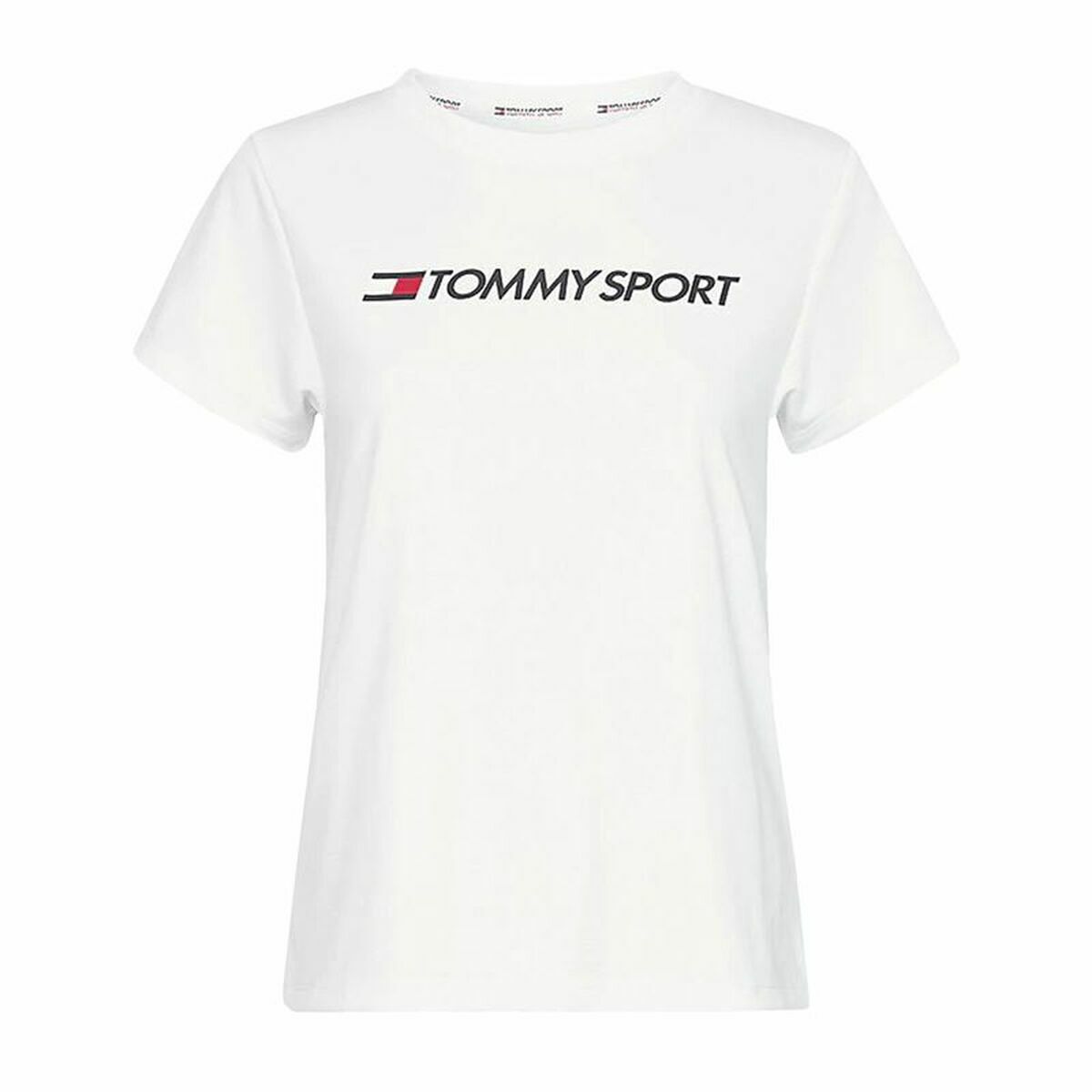 Men’s Short Sleeve T-Shirt Tommy Hilfiger Logo Chest White M