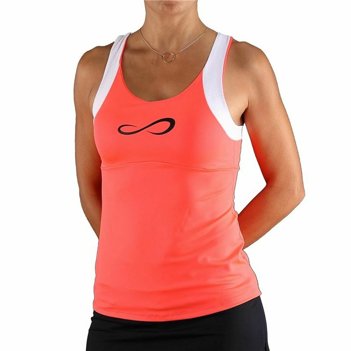 Tank Top Women Endless Race Padel Salmon M