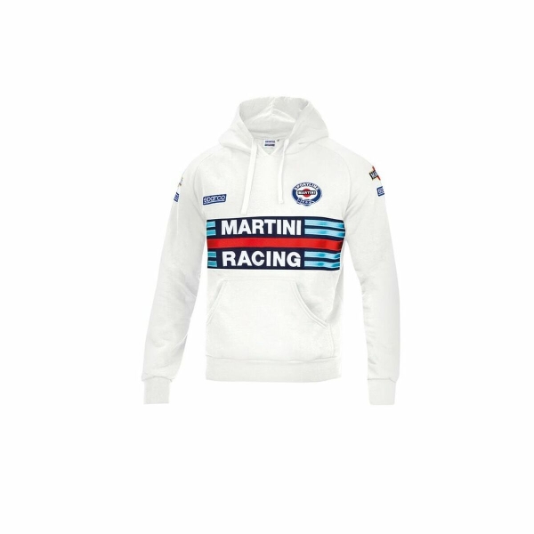 Hoodie Sparco Martini Racing Cotton White XXL