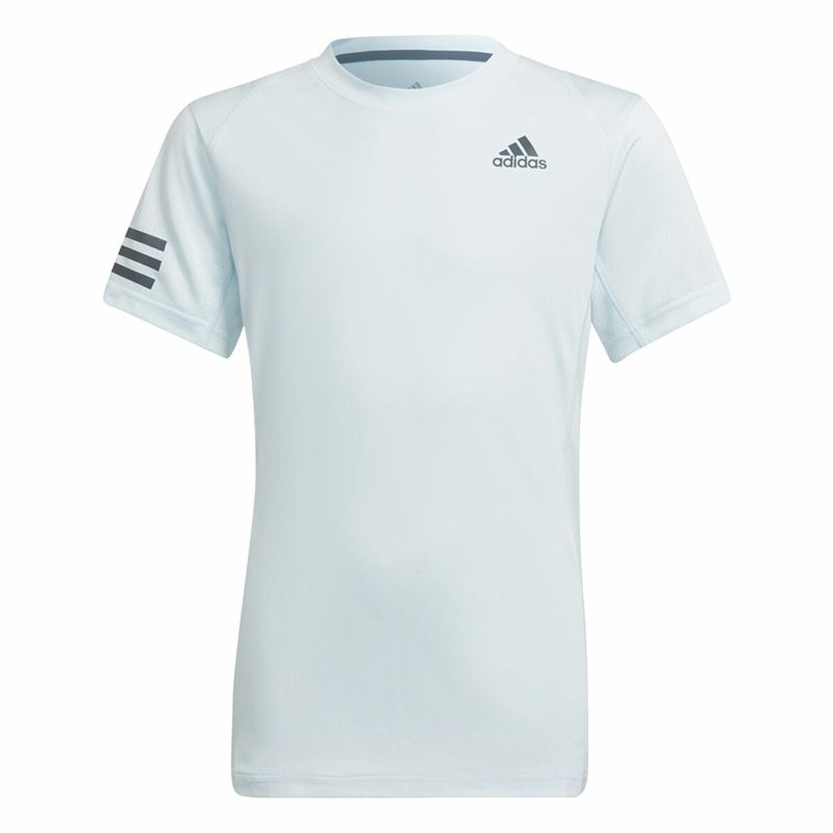 Child's Short Sleeve T-Shirt Adidas Club Tennis 3 bandas White 7-8 Years