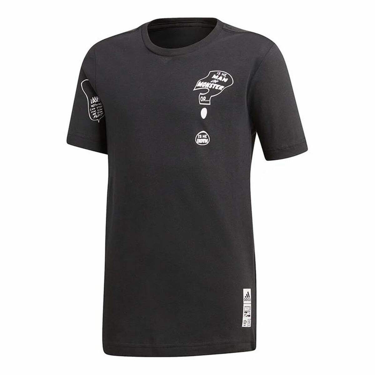 Child's Short Sleeve T-Shirt Adidas Hulk Black 9-10 Years