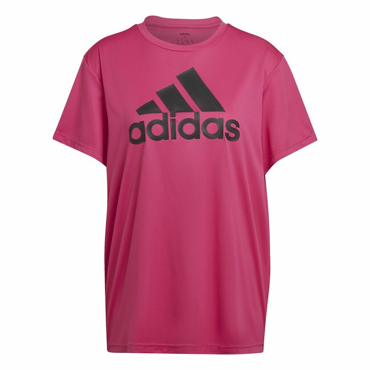 Women’s Short Sleeve T-Shirt Adidas Boyfriend Sport Dark pink L
