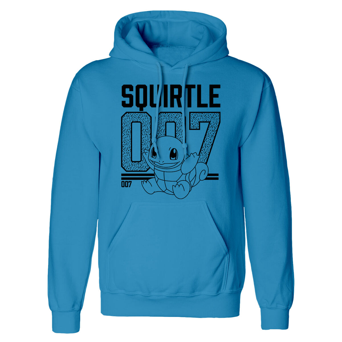 Unisex Hoodie Pokémon Squirtle Line Art Blue XXL
