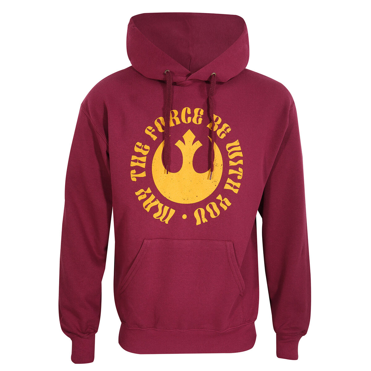 Unisex Hoodie Star Wars May The Force Be With You Burgundy L