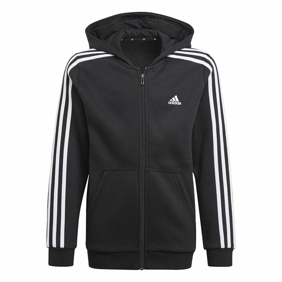 Hooded Sweatshirt for Girls Adidas Essentials Black 9-10 Years