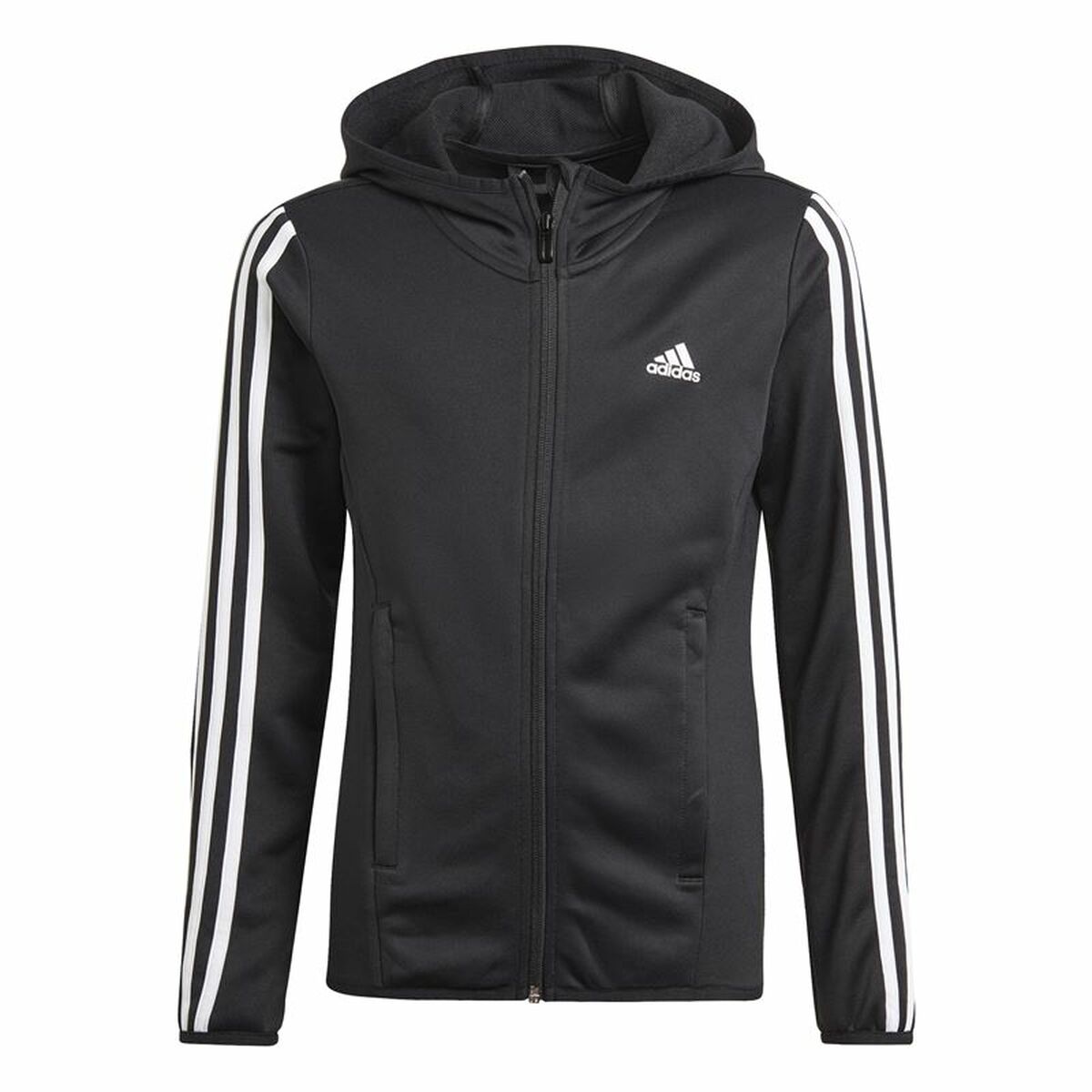 Hooded Sweatshirt for Girls Adidas Designed to Move Black 9-10 Years
