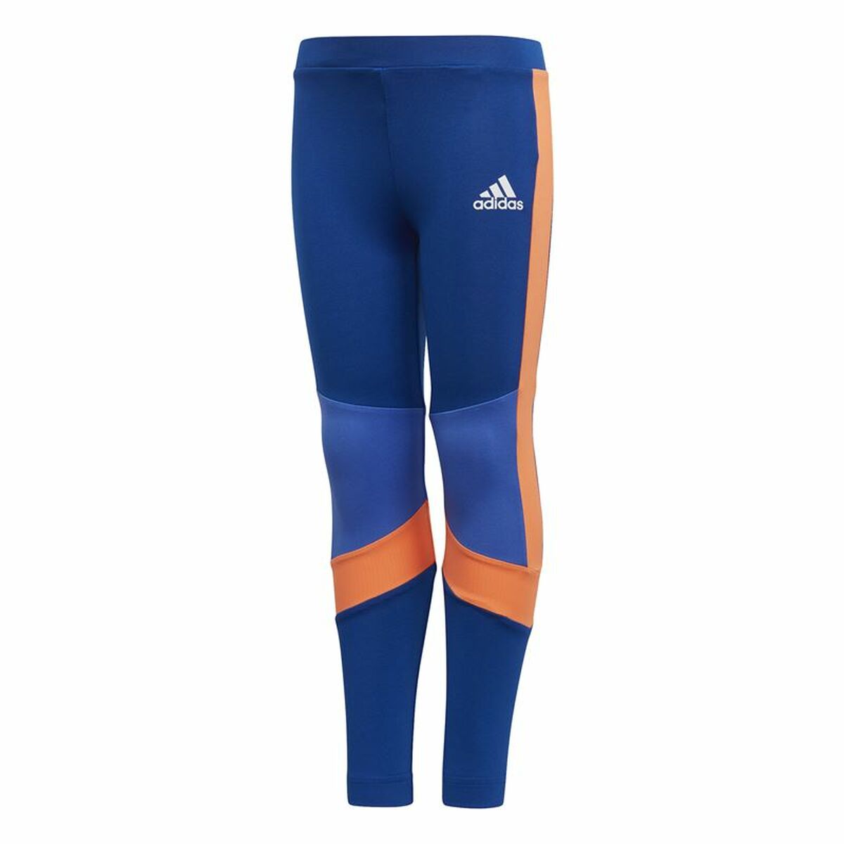 Sports Leggings for Children Adidas Tight Blue 3-4 Years