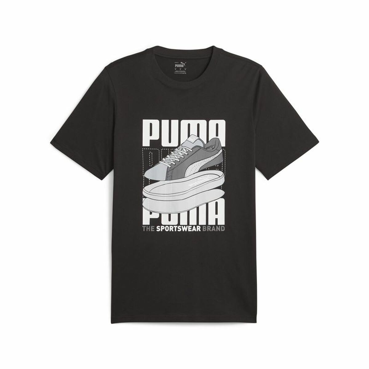Men’s Short Sleeve T-Shirt Puma Graphiccs Sneaker Black S