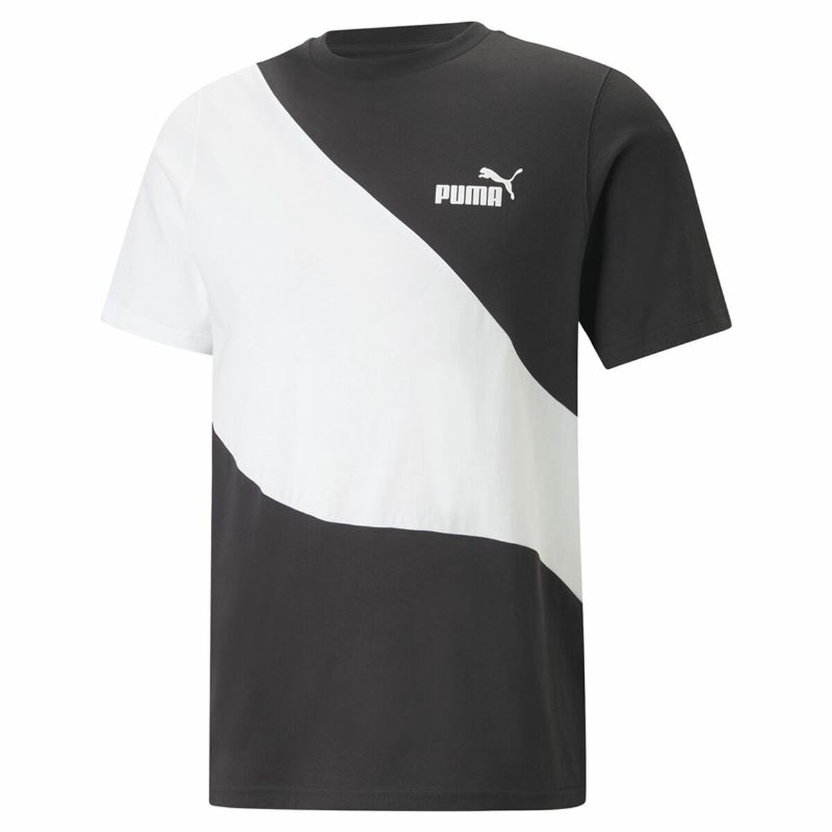 Men’s Short Sleeve T-Shirt Puma Powert White Black M