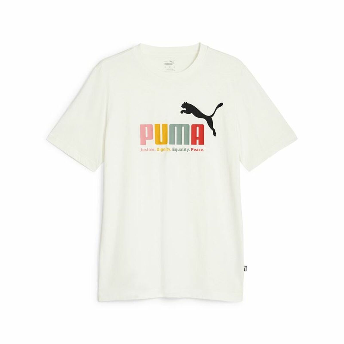 Men’s Short Sleeve T-Shirt Puma Ess+ White S