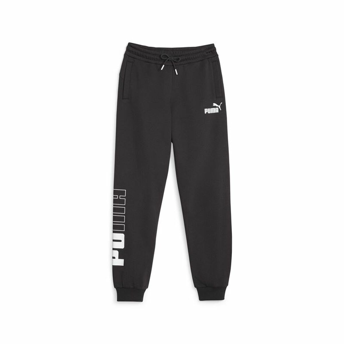 Children's Tracksuit Bottoms Puma Power Colorblock Black 7-8 Years
