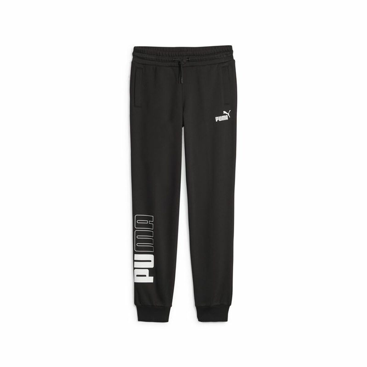 Children's Tracksuit Bottoms Puma Power Colorblock Black 9-10 Years