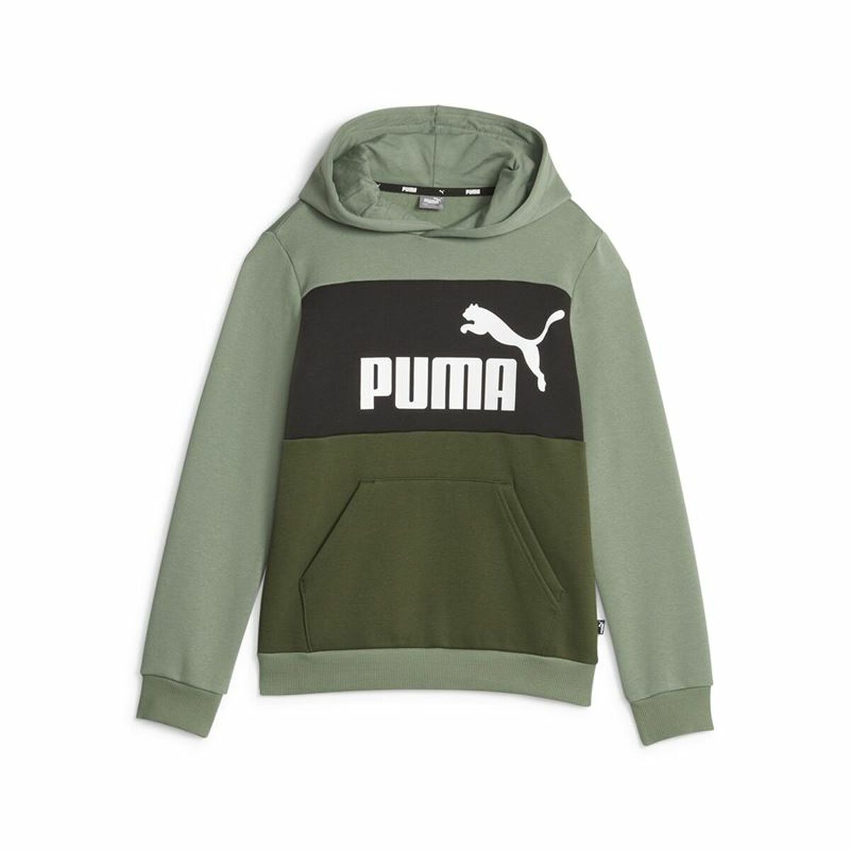 Children’s Sweatshirt Puma Ess Block Fl Green 5-6 Years