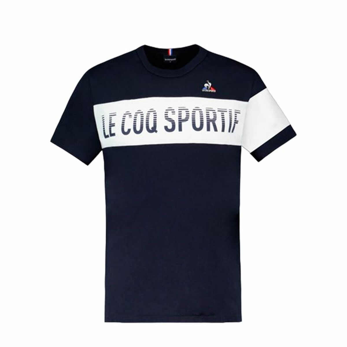 Unisex Short Sleeve T-Shirt Le coq sportif BAT SS N°2 Navy Blue S