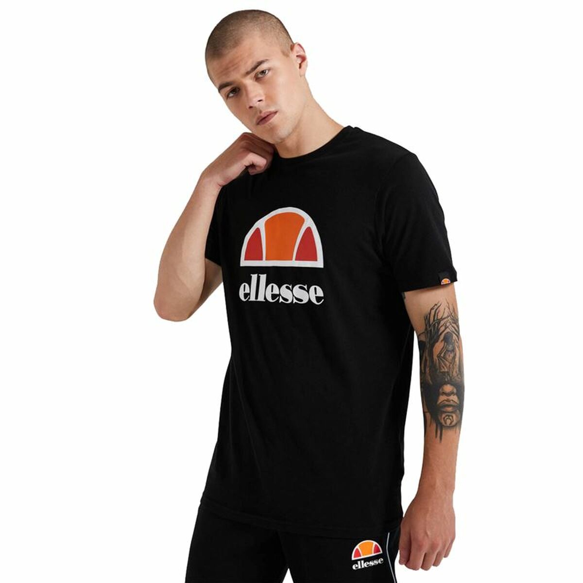 Men’s Short Sleeve T-Shirt Ellesse Dyne Black S