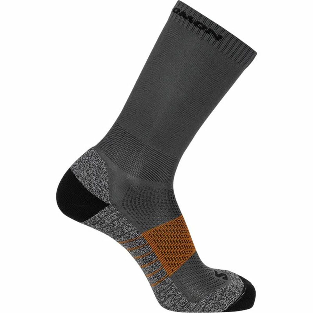 Sports Socks Salomon Aero Ebony Black/Grey 45-47