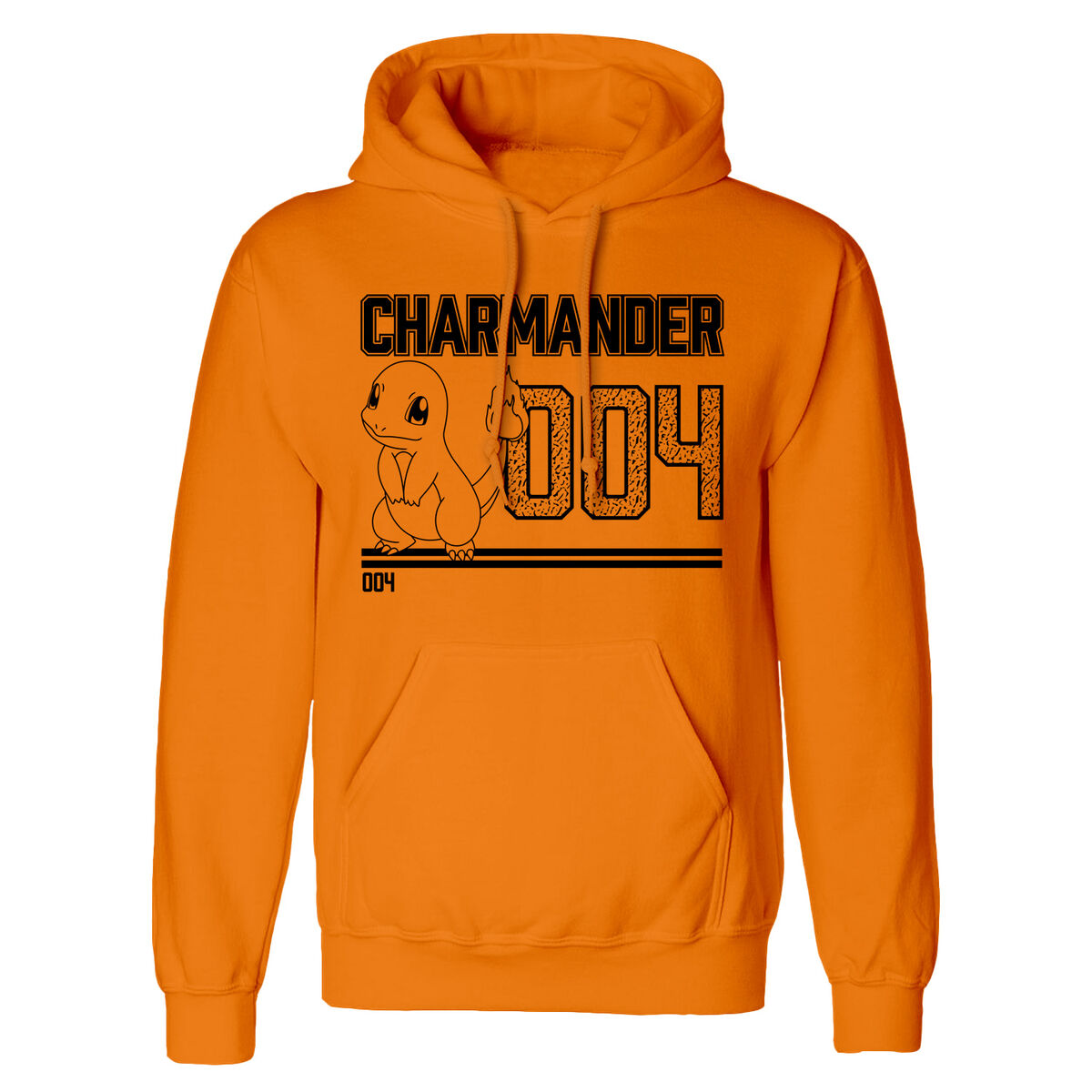 Unisex Hoodie Pokémon Charmander Line Art Orange XL