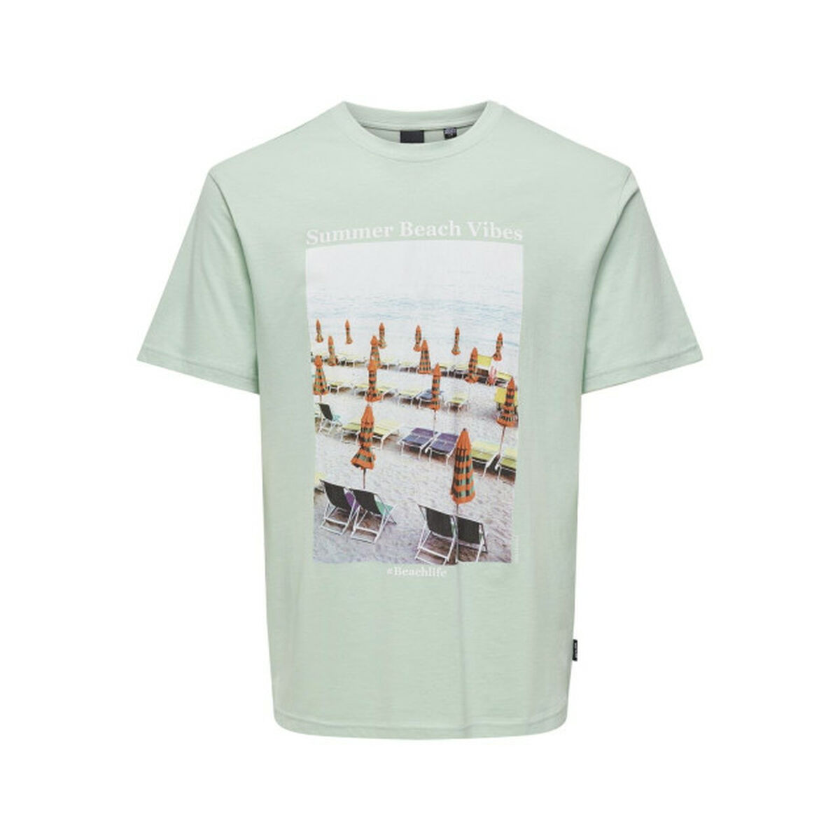 Men’s Short Sleeve T-Shirt Only & Sons Onskolton Reg Beach Surf Green S