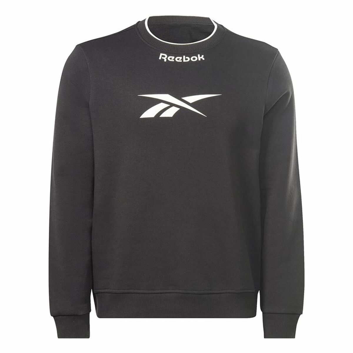 Men’s Sweatshirt without Hood Reebok RI Arch Logo Vector White Black S