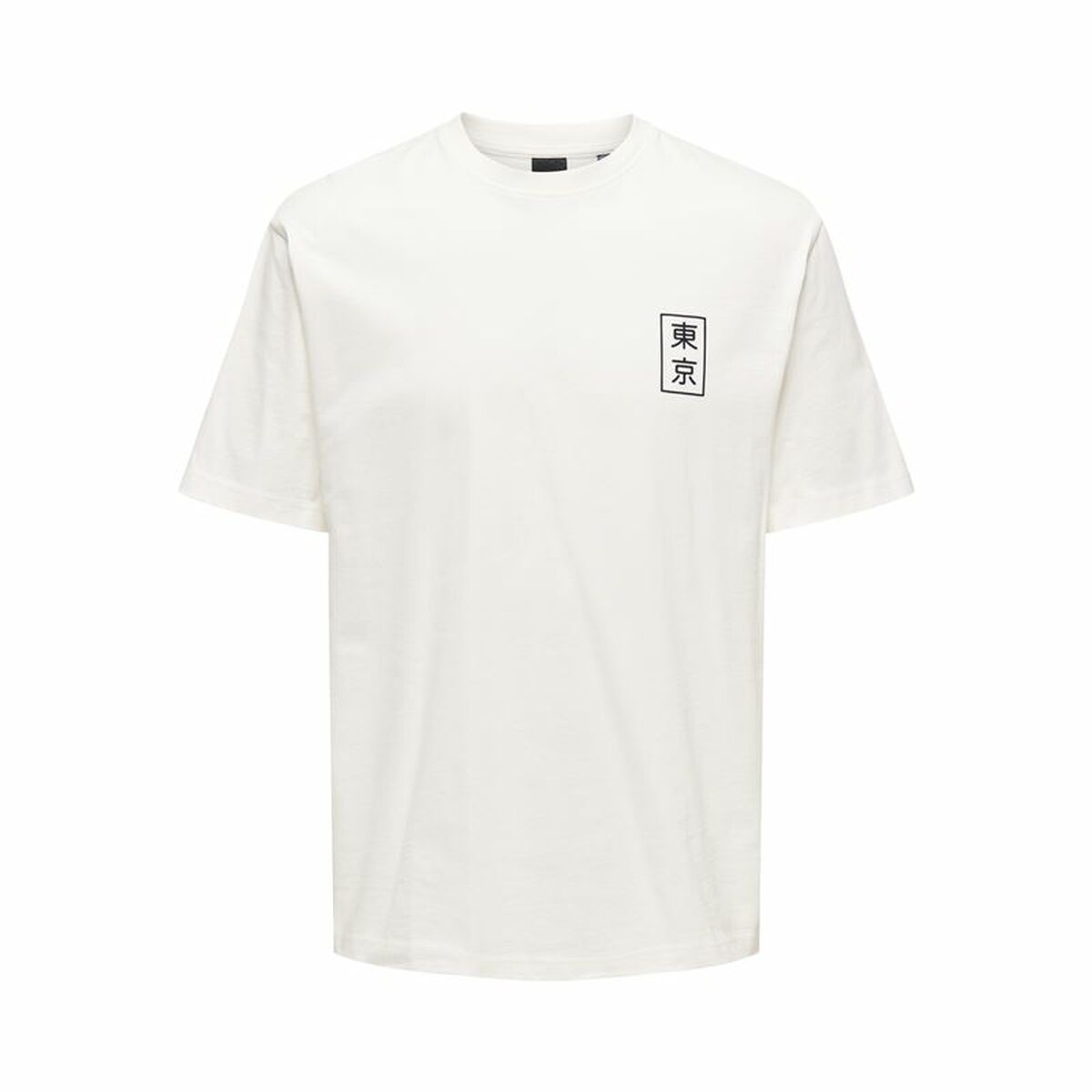 Men’s Short Sleeve T-Shirt Only & Sons Onskace Rlx White M