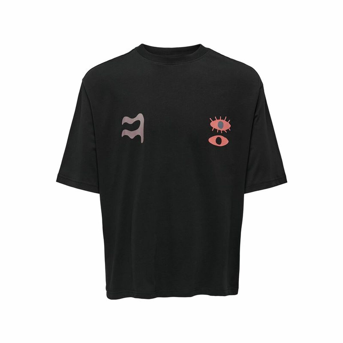 Men’s Short Sleeve T-Shirt Only & Sons Onslenny Ovz Element  Black L