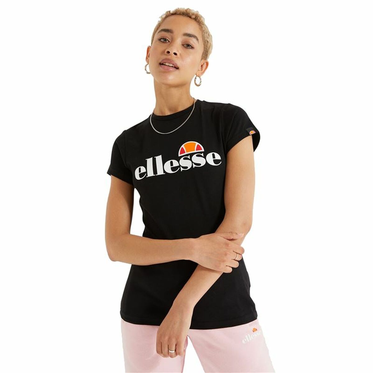 Women’s Short Sleeve T-Shirt Ellesse Hayes Black S