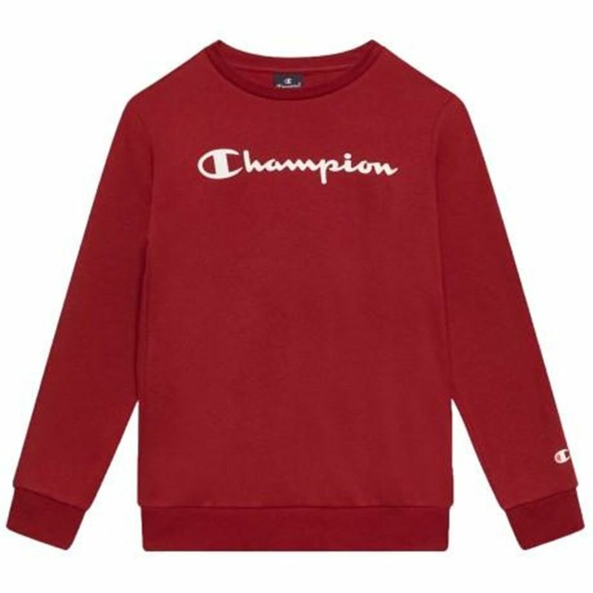 Children’s Sweatshirt Champion Crewneck White Red 15-16 Years