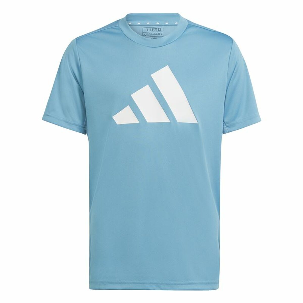 Child's Short Sleeve T-Shirt Adidas Training Essentials Light Blue 9-10 Years