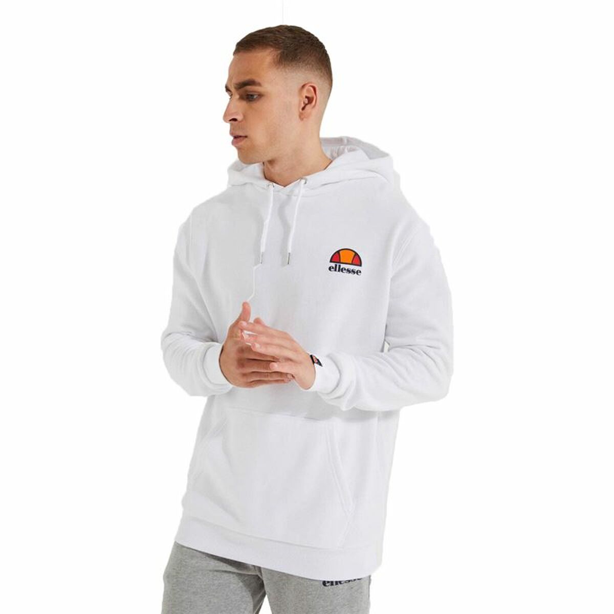 Men’s Hoodie Ellesse Toce OH Hoody White M