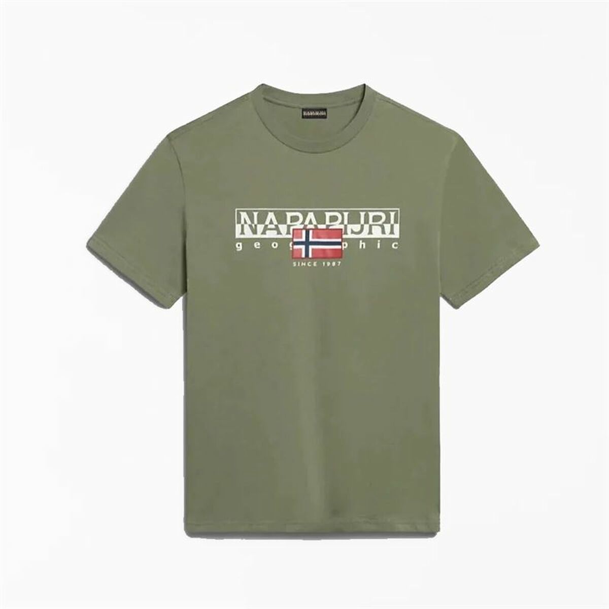 Men’s Short Sleeve T-Shirt Napapijri S-Aylmer Olive S