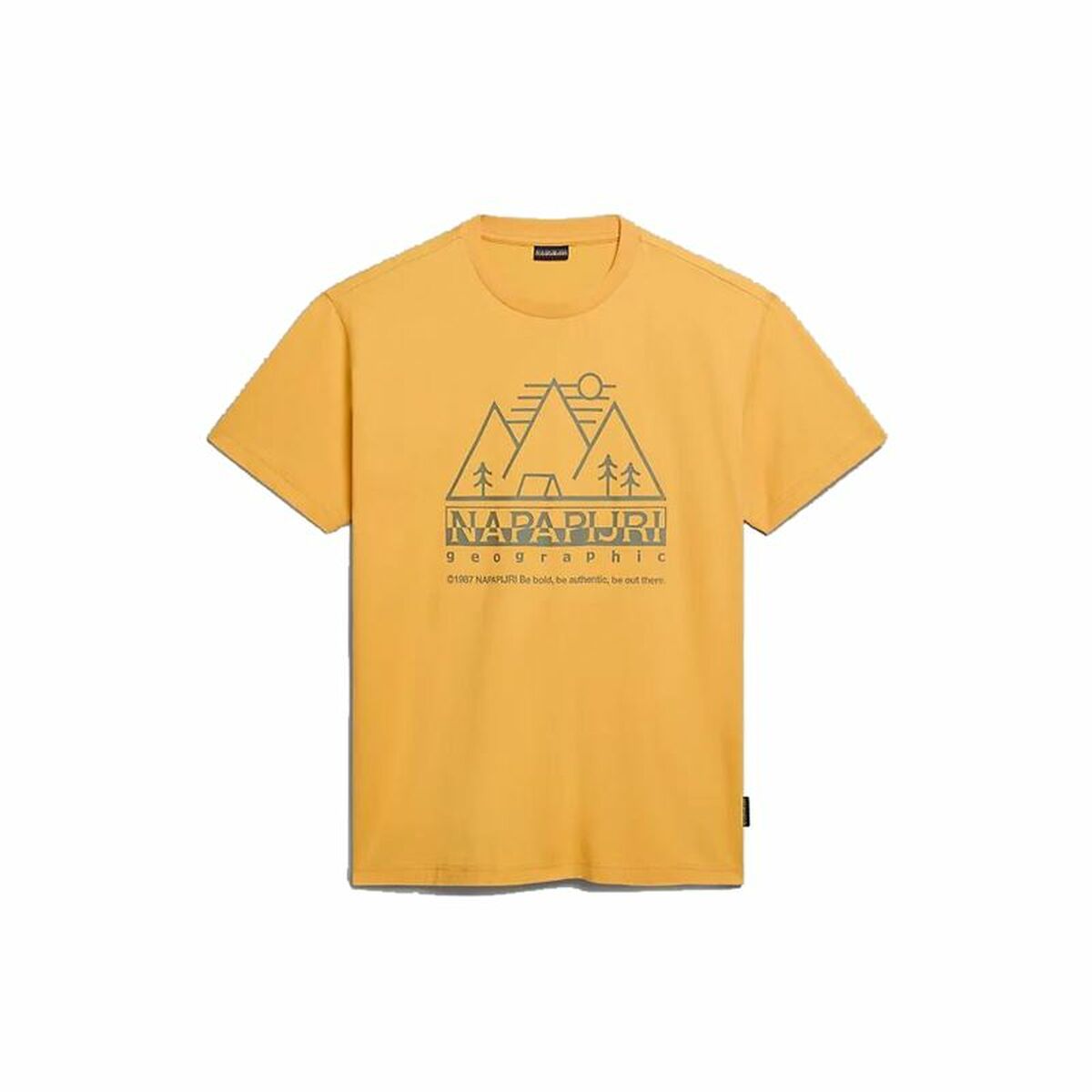 Men’s Short Sleeve T-Shirt Napapijri S-Faber Golden L