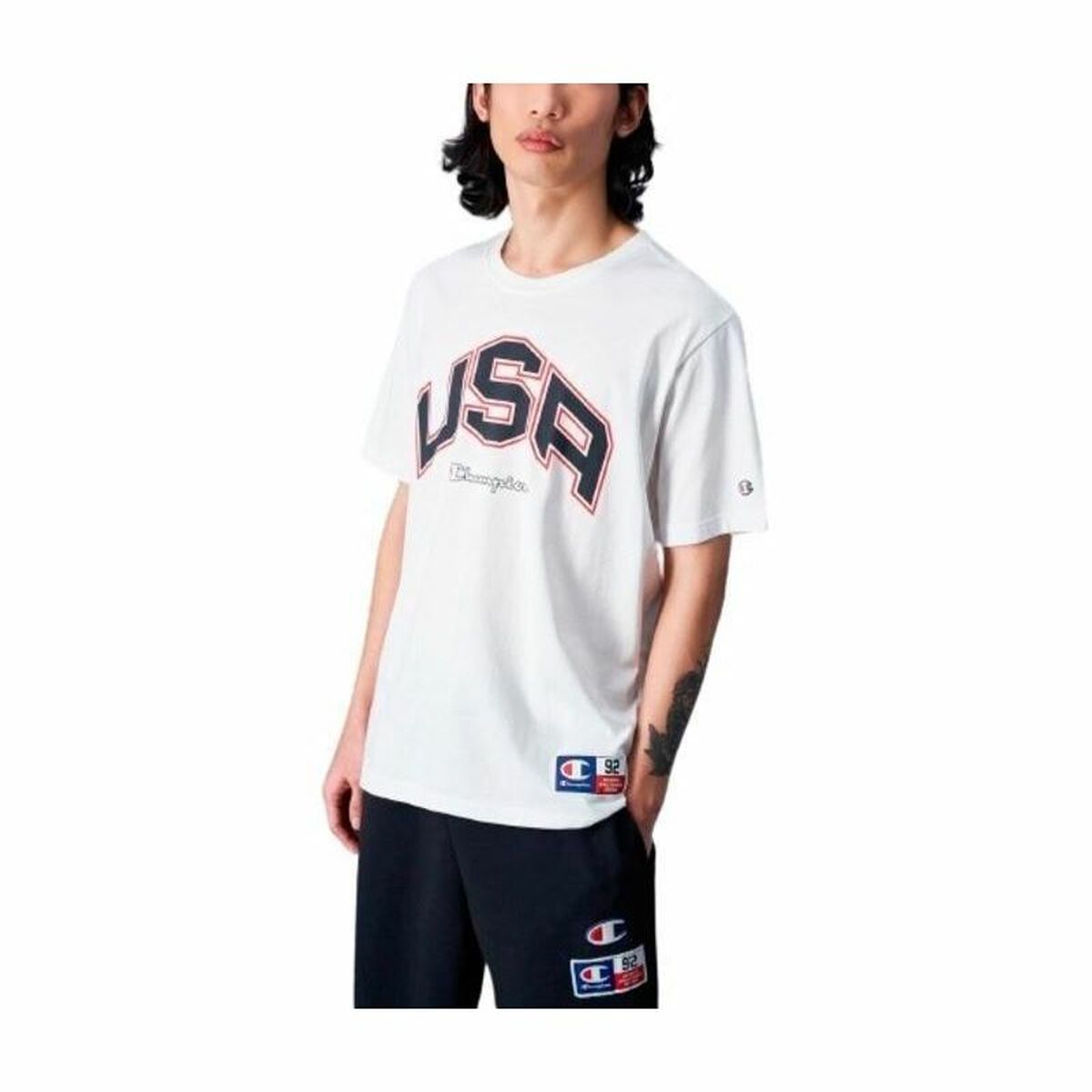 Men’s Short Sleeve T-Shirt Champion Crewneck M