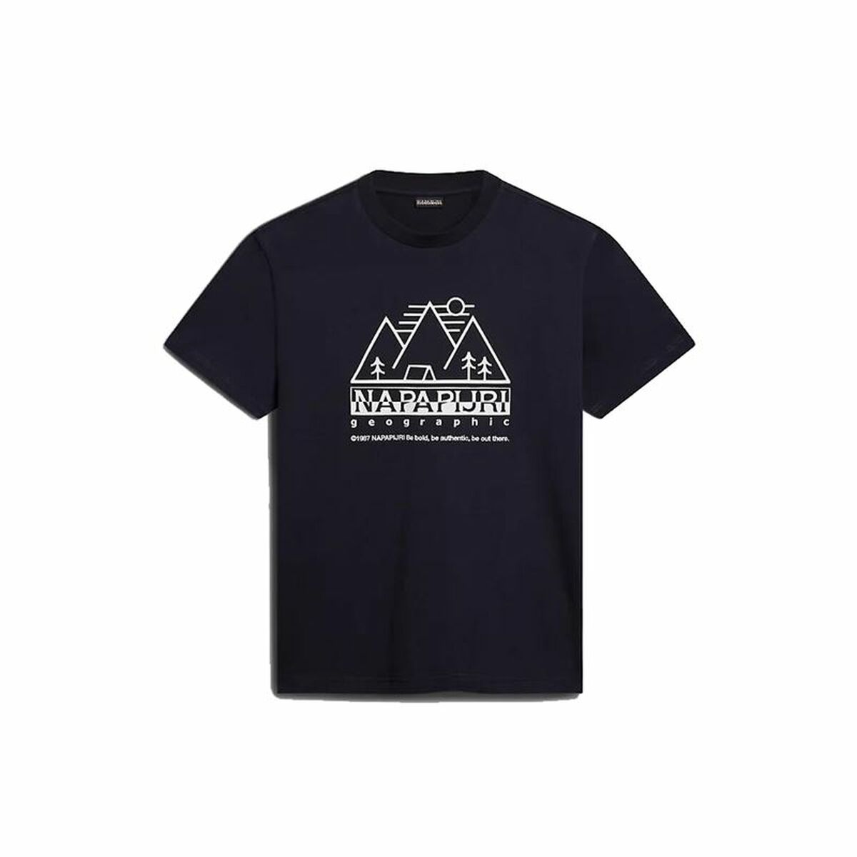 Men’s Short Sleeve T-Shirt Napapijri S-Faber Black M