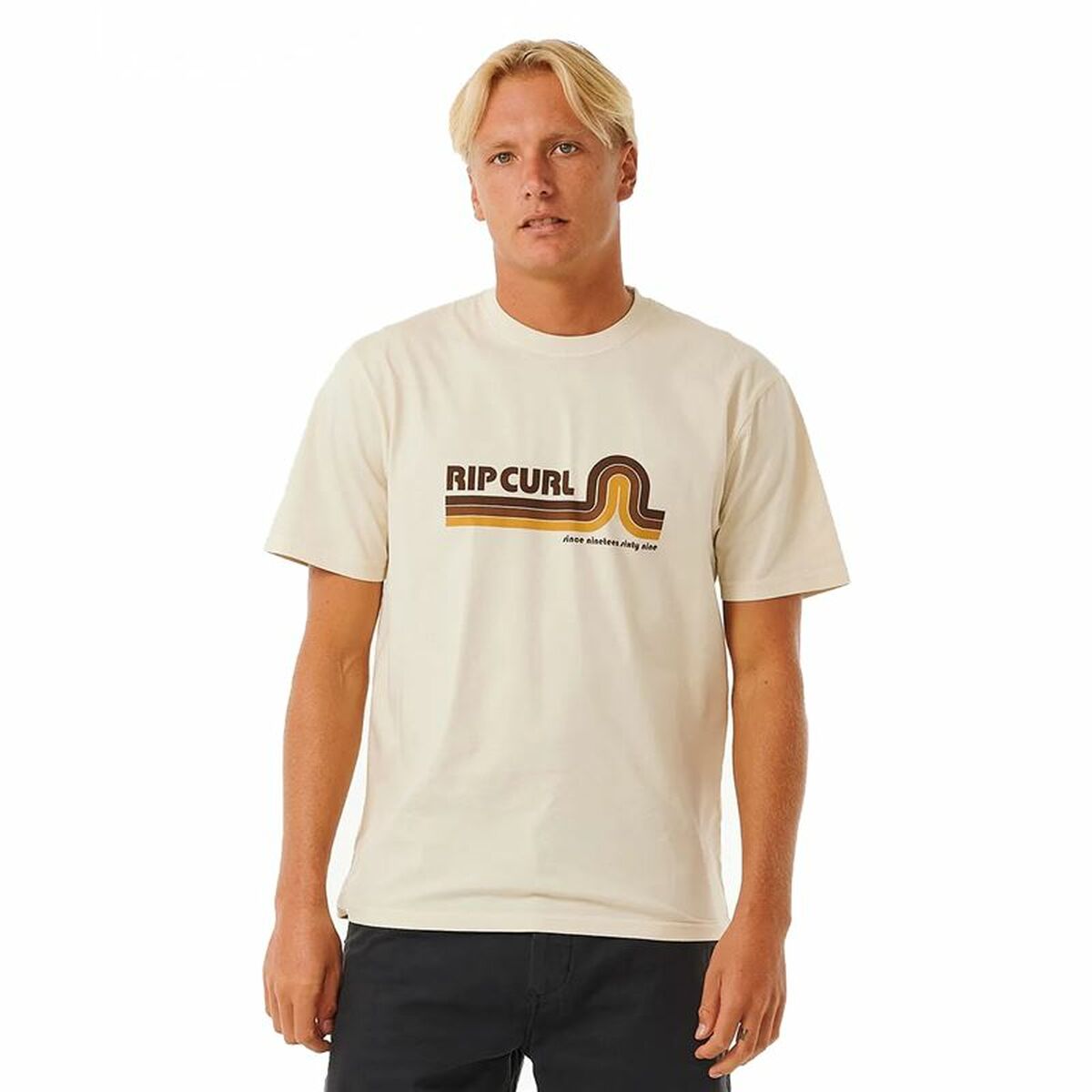 Men’s Short Sleeve T-Shirt Rip Curl Surf Revival Mumma Soft green XL