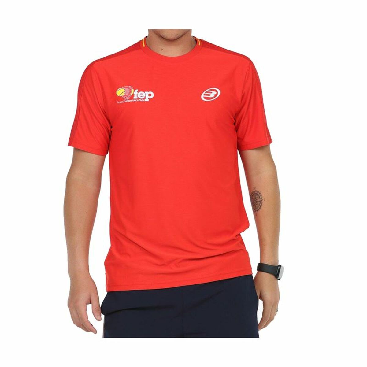 Men’s Short Sleeve T-Shirt Bullpadel Exudo  Red S