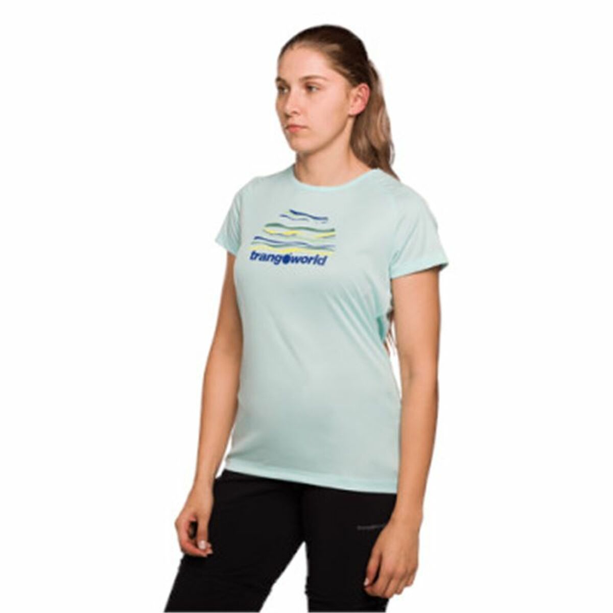 Women’s Short Sleeve T-Shirt Trangoworld Trangoworld Sihl Aquamarine S