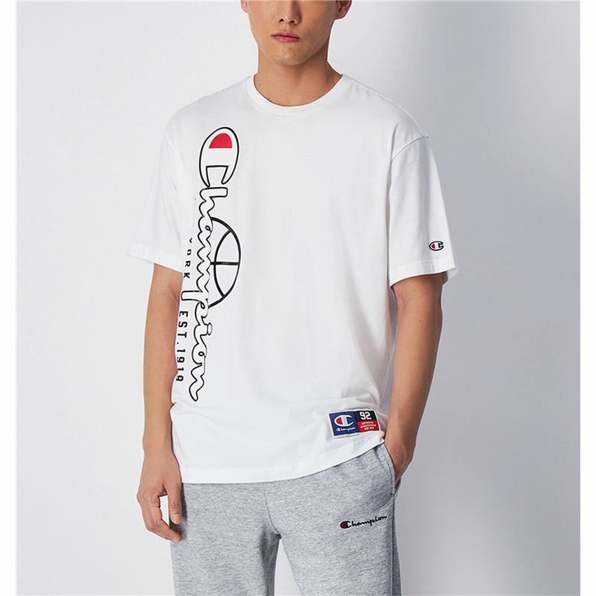 Short-sleeve Sports T-shirt Champion Crewneck XL