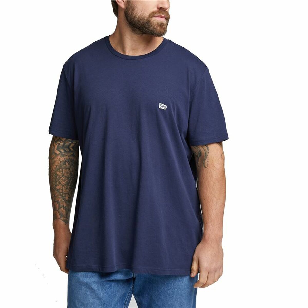 Short-sleeve Sports T-shirt Lee Ss Patch Logo  Blue S