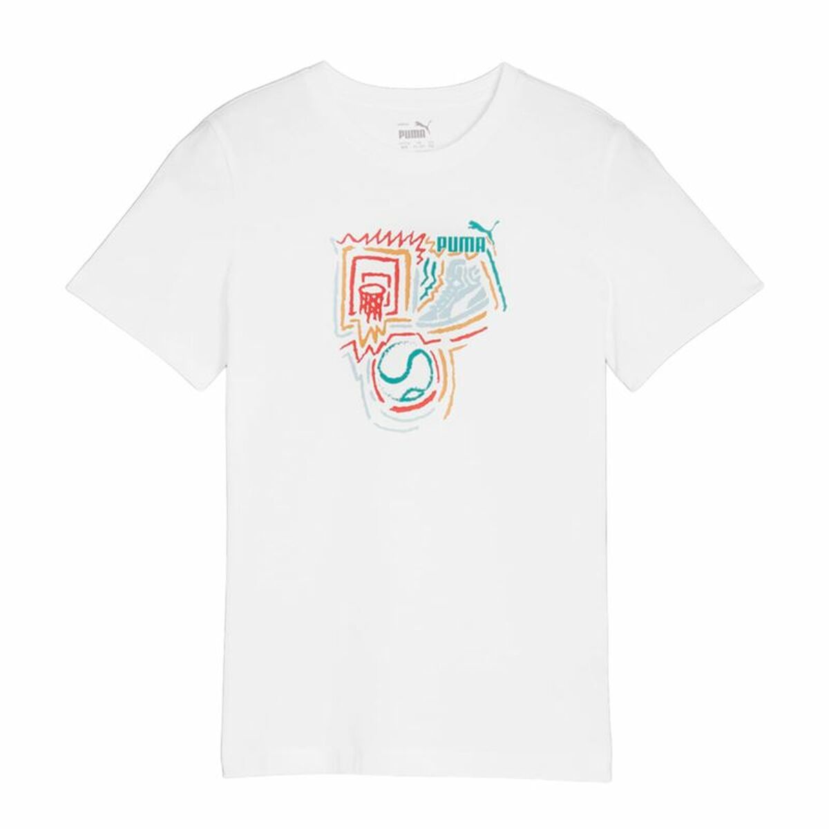 Child's Short Sleeve T-Shirt Puma GRAPHICS 11-12 Years