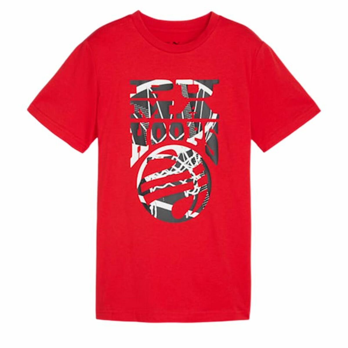 Child's Short Sleeve T-Shirt Puma Basketball 11-12 Years