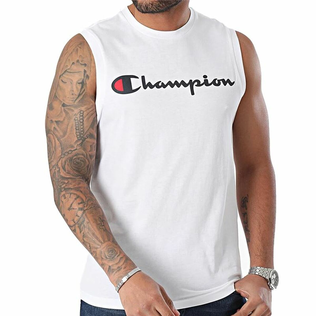 Tank Top Men Champion Crewneck L
